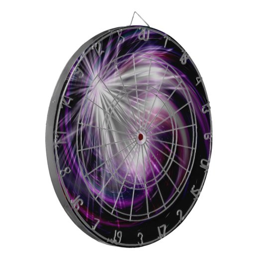 Fantastisch violet licht dartbord (Voorkant Links)