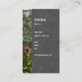 Fantastisch Visitekaartje met uniek vliegend schip (Achterkant)