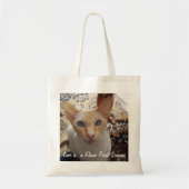 Fantastisch vlampunt Siamese kat Tote Bag (Voorkant)
