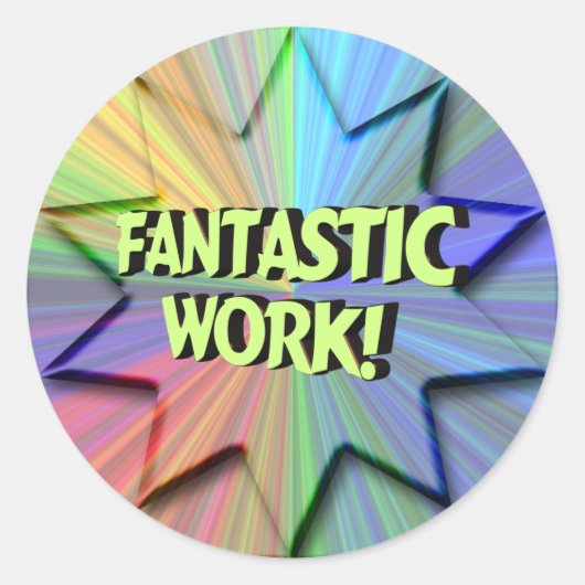 Fantastisch werk Sticker (Voorkant)
