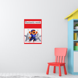 Fantastisch werk, zilveren multi-ster prestatiepos poster