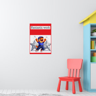 Fantastisch werk, zilveren multi-ster prestatiepos poster
