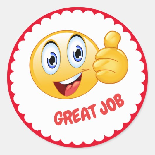 Fantastisch werkschoolteken ronde sticker (Voorkant)