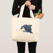 Fantastisch witte haaientas grote tote bag (Voorkant (product))