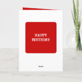 Fantastisch zusje rechtens, foto oranje rood kaart (Achterkant)