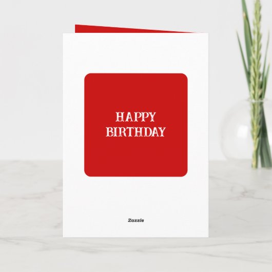 Fantastisch zusje rechtens, foto oranje rood kaart (Achterkant)