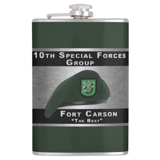 Fantastische 10e Special Forces Group Heupfles (Voorkant)