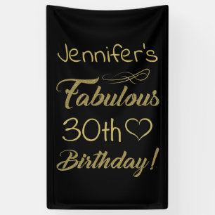 Fantastische 30e verjaardag voor vrouwen spandoek
