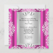 Fantastische 40 40e verjaardag van de opgerolde ro kaart (Achterkant)