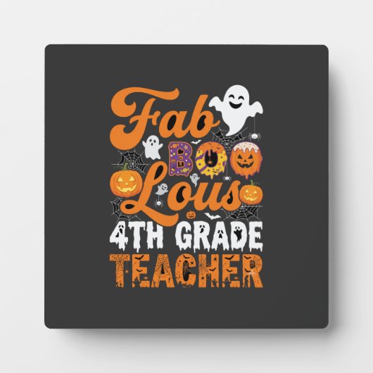 Fantastische 4e klas leraar Halloween Fotoplaat (Voorkant)