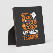 Fantastische 4e klas leraar Halloween Fotoplaat (Voorkant)