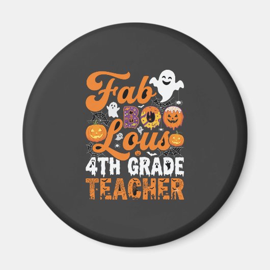 Fantastische 4e klas leraar Halloween Magneet (Voorkant)