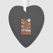 Fantastische 4e klas leraar Halloween Ornament (voorkant)