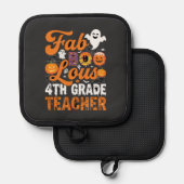 Fantastische 4e klas leraar Halloween Pannenlap (Voorkant / Achterkant)