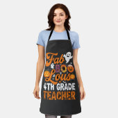 Fantastische 4e klas leraar Halloween Schort (Gedragen)