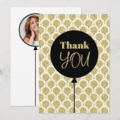 Fantastische 50 gouden verjaardag bedankkaart (Voorkant / Achterkant)