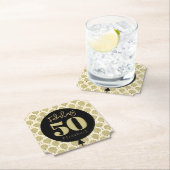 Fantastische 50 gouden verjaardag kartonnen onderzetters (Insitu)