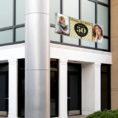 Fantastische 50 gouden verjaardag spandoek (Buitenkant Gebouw)