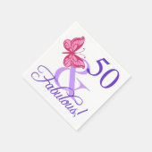 Fantastische 50e verjaardag voor vrouwen servet (Hoek)