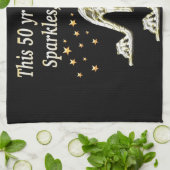 FANTASTISCHE 50E ZILVEREN SCHOENENKONINGIN THEEDOEK (Gevouwen)