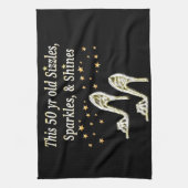 FANTASTISCHE 50E ZILVEREN SCHOENENKONINGIN THEEDOEK (Verticaal)