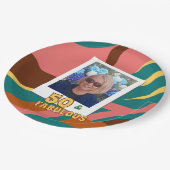 Fantastische 50's 50th verjaardagsfeest retro papieren bordje (Gekanteld)