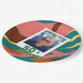 Fantastische 50's 50th verjaardagsfeest retro papieren bordje (Gekanteld)