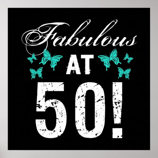 Fantastische 50ste verjaardag voor haar poster (Voorkant)