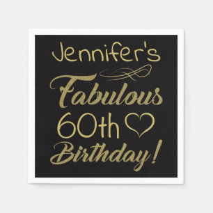 Fantastische 60e verjaardag voor vrouwen servet