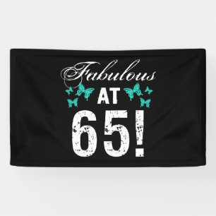 Fantastische 65ste verjaardag voor haar spandoek