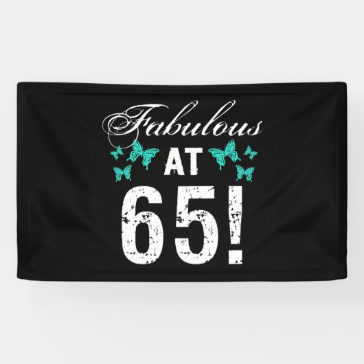 Fantastische 65ste verjaardag voor haar spandoek (Horizontaal)