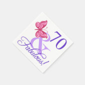 Fantastische 70e verjaardag voor vrouwen servet (Hoek)
