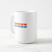 Fantastische '85 Retro Stripe Koffiemok (Voorkant links)