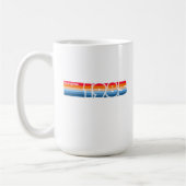 Fantastische '85 Retro Stripe Koffiemok (Links)