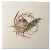 Fantastische aantrekkingskracht Art Nouveau Seder Tegeltje (Voorkant)