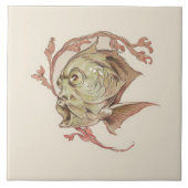 Fantastische aantrekkingskracht Art Nouveau Seder Tegeltje (Voorkant)