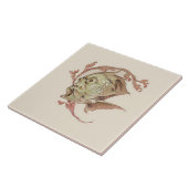 Fantastische aantrekkingskracht Art Nouveau Seder Tegeltje (Zijkant)