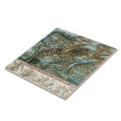 Fantastische aantrekkingskracht Art Nouveau Seder Tegeltje (Zijkant)