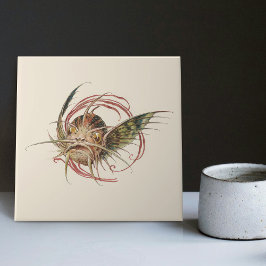 Fantastische aantrekkingskracht Art Nouveau Seder Tegeltje