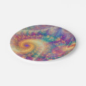 Fantastische Abstracte Fractal Vortex Art Papieren Bordje (Gekanteld)