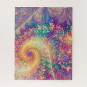 Fantastische Abstracte Fractale Wervelende Kunst Legpuzzel