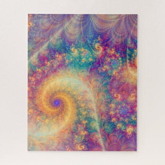 Fantastische Abstracte Fractale Wervelende Kunst Legpuzzel (Verticaal)