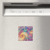 Fantastische Abstracte Fractale Wervelingskunst Magneet (Insitu (Vaatwasser))