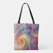 Fantastische Abstracte Fractale Wervelingskunst Tote Bag (Achterkant)