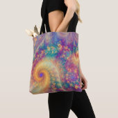 Fantastische Abstracte Fractale Wervelingskunst Tote Bag (Dichtbij)