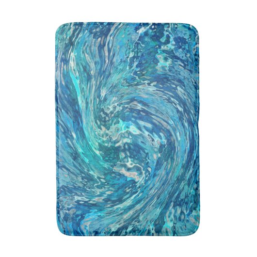 Fantastische abstracte golf badmat (Voorkant Verticaal)