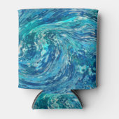 Fantastische Abstracte golf Blikjeskoeler (Voorkant)