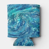 Fantastische Abstracte golf Blikjeskoeler (Achterkant)