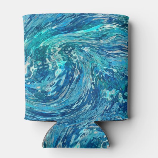 Fantastische Abstracte golf Blikjeskoeler (Achterkant)