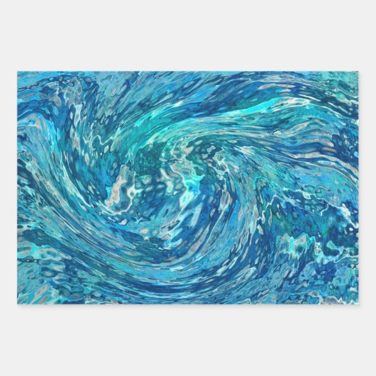 Fantastische Abstracte golf Inpakpapier Vel (Voorkant 3)